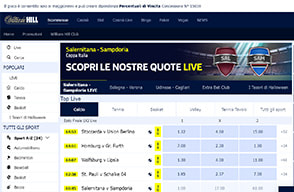 William Hill home page