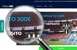 William Hill bonus benvenuto